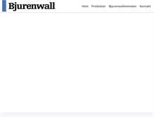 Tablet Screenshot of bjurenwall.se